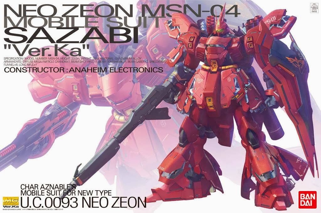 MG 1/100 NEO ZEONG MSN-04 Sazabi Ver. KA