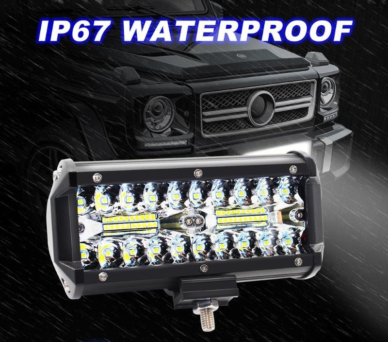 ส่งฟรี + จัดโปร X เเพ็ค 4 ชิ้น !! LED LIGHT BAR 120W สปอร์ตไลท์ไฟรถยนต์led ไฟหน้ารถ ไฟท้าย ไฟตัดหมอก รุ่น High CLASS 3 Row 12V-24V เเสงขาว งานพรีเมี่ยม จำนวน 4 ชิ้น
