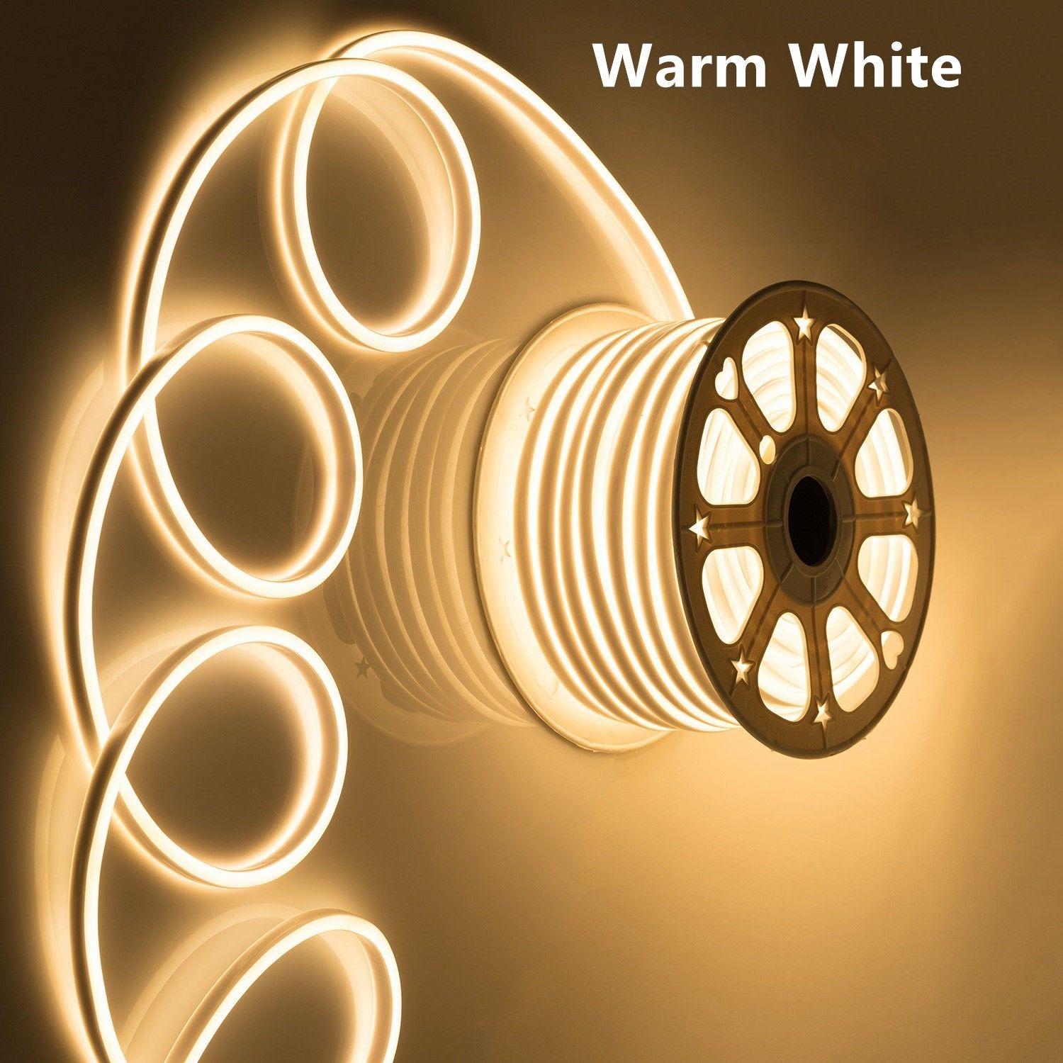 [ฟรี ! ปลั๊กหัวจ่าย ] LED Neon Flex AC220V เเบ่งขาย 5 เมตร ไฟเส้น led นีออนเฟล็กซ์ ไฟแอลอีดีนีออนดัด สามารถ ตัด ดัด โค้ง งอ ตกเเต่งายในและภายนอกสถานที่หรือการเดินไฟซ่อนฝ้า -กดเลือก แสงขาว วอร์ม เขียว เเดง น้ำเงิน ฟ้า เหลือง ความยาว 5 เมตร