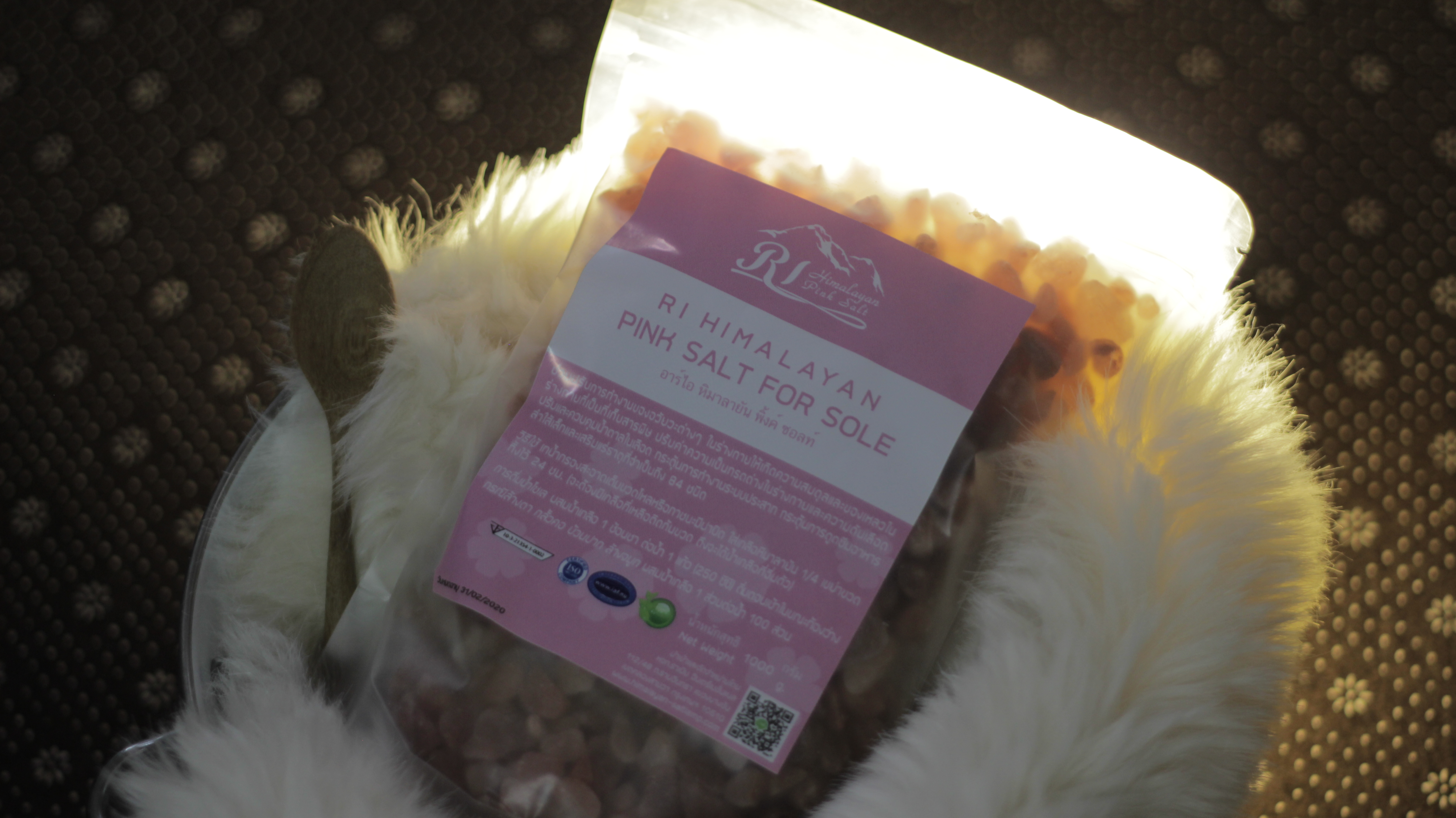 เกลือชมพู อาร์ ไอ หิมาลายัน พิ้งค์ ซอลท์ สำหรับโซเล / Himalayan Salt For Sole (Size 10-20 mm.) เกลือชมพูคีโต เกลือชมพูแท้