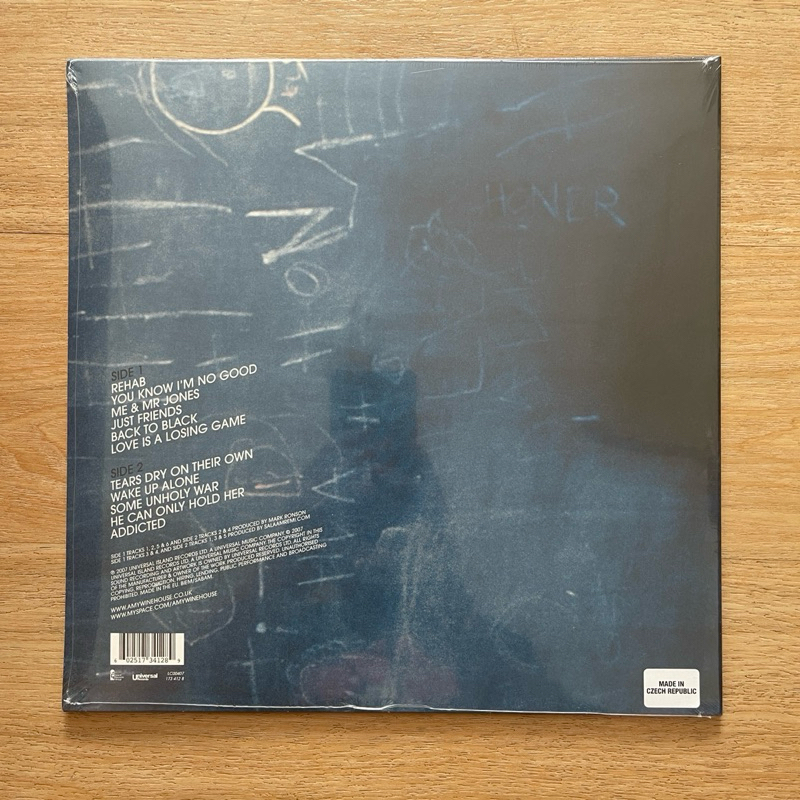 แผ่นเสียง Amy Winehouse – Back To Black , Vinyl, LP, Album, Reissue, 180 gram,EU มือหนึ่ง ซีล