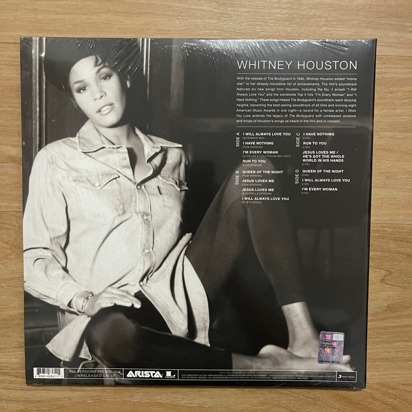 แผ่นเสียง Whitney Houston– I Wish You Love: More FromThe Bodyguard **PurpleVinyl, 2 LP, US มือหนึ่ง ซีล