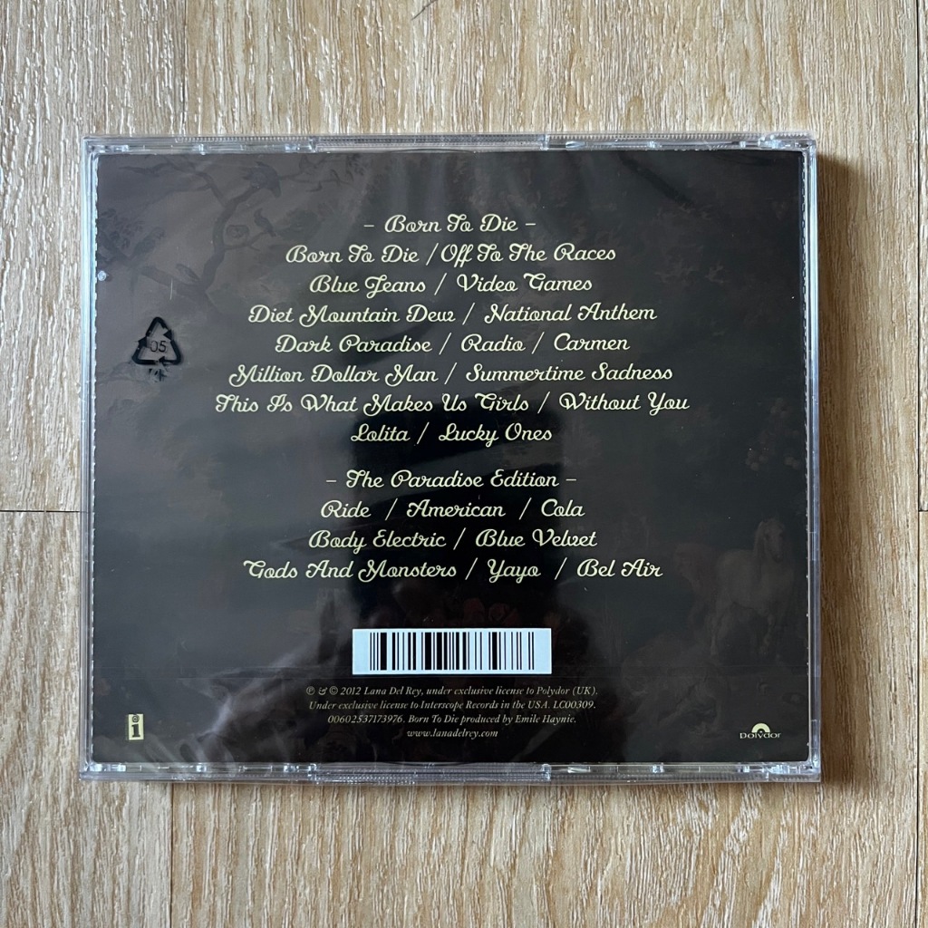 CD Lana Del Rey – Born To Die (The Paradise Edition) (ซีดีเพลง แผ่นใหม่ ซีล)