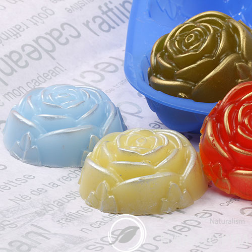 แม่พิมพ์ซิลิโคน รูปดอกกุหลาบ 6 ช่อง