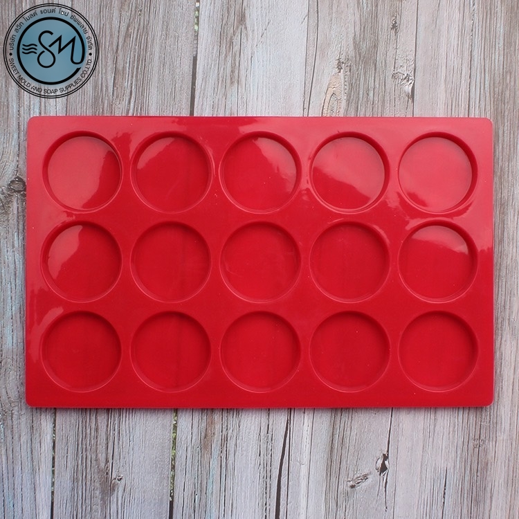 พิมพ์ซิลิโคน พิมพ์วงกลม ขนาด15-20กรัม 15ช่อง
