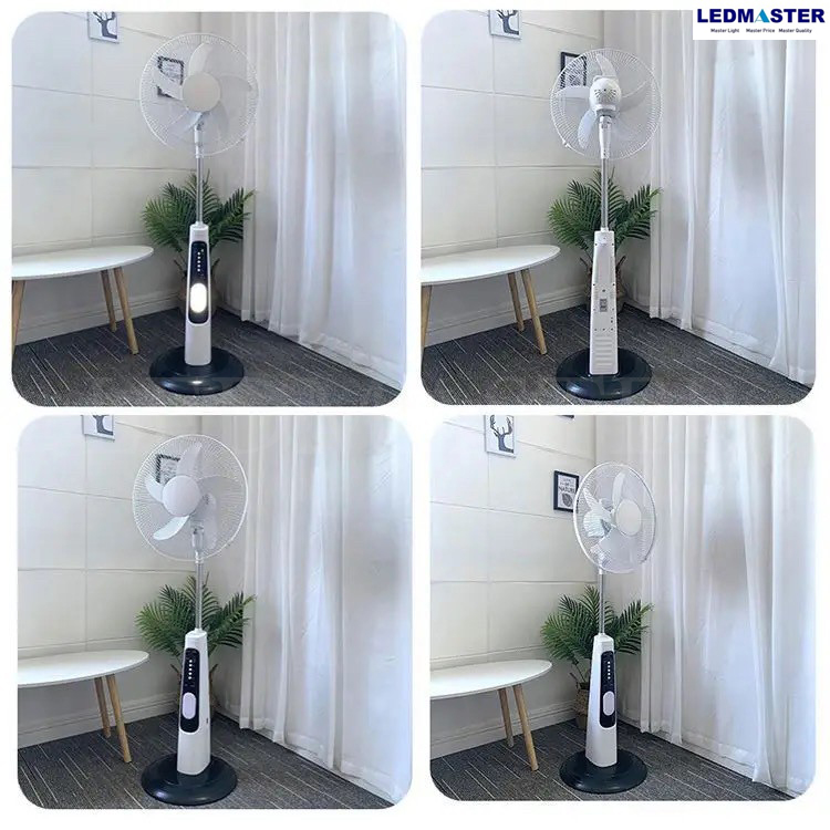 ของเเท้ ลมเเรงสะใจ พัดลมโซล่าเซลล์ ขนาดใบพัด 16 นิ้ว รีโมท เปิด-ปิด ปรับเเรงลม 9 ระดับ +หลอดไฟ+ไฟฉาย