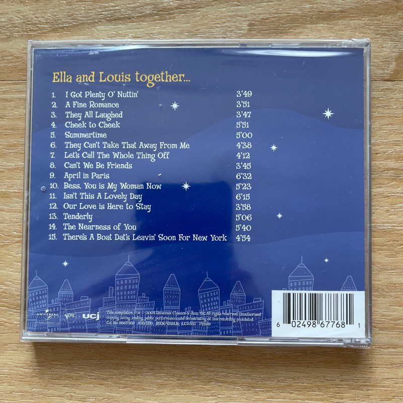 CD ซีดีเพลง Ella And Louis – Ella And Louis Together แผ่นแท้ ใหม่ ซีล
