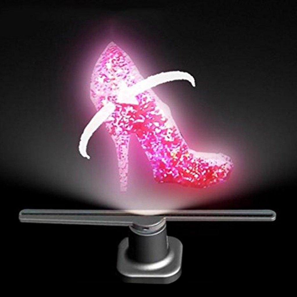 Led Advertising Hologram Display Projector จอแสดงผลแอลอีดีโปรเจคเตอร์ Exhibition Fair โฆษณา โปรเจคเตอร์โฮโลแกรมโฮโลแกรมแบบพกพาเครื่องเล่น Holographic Projector โปรเจคเตอร์สำหรับป้ายโลโก้, ฟรี SD CARD + อุปกรณ์ครบชุด สะดวกใช้ง่ายด้วยตัวเอง