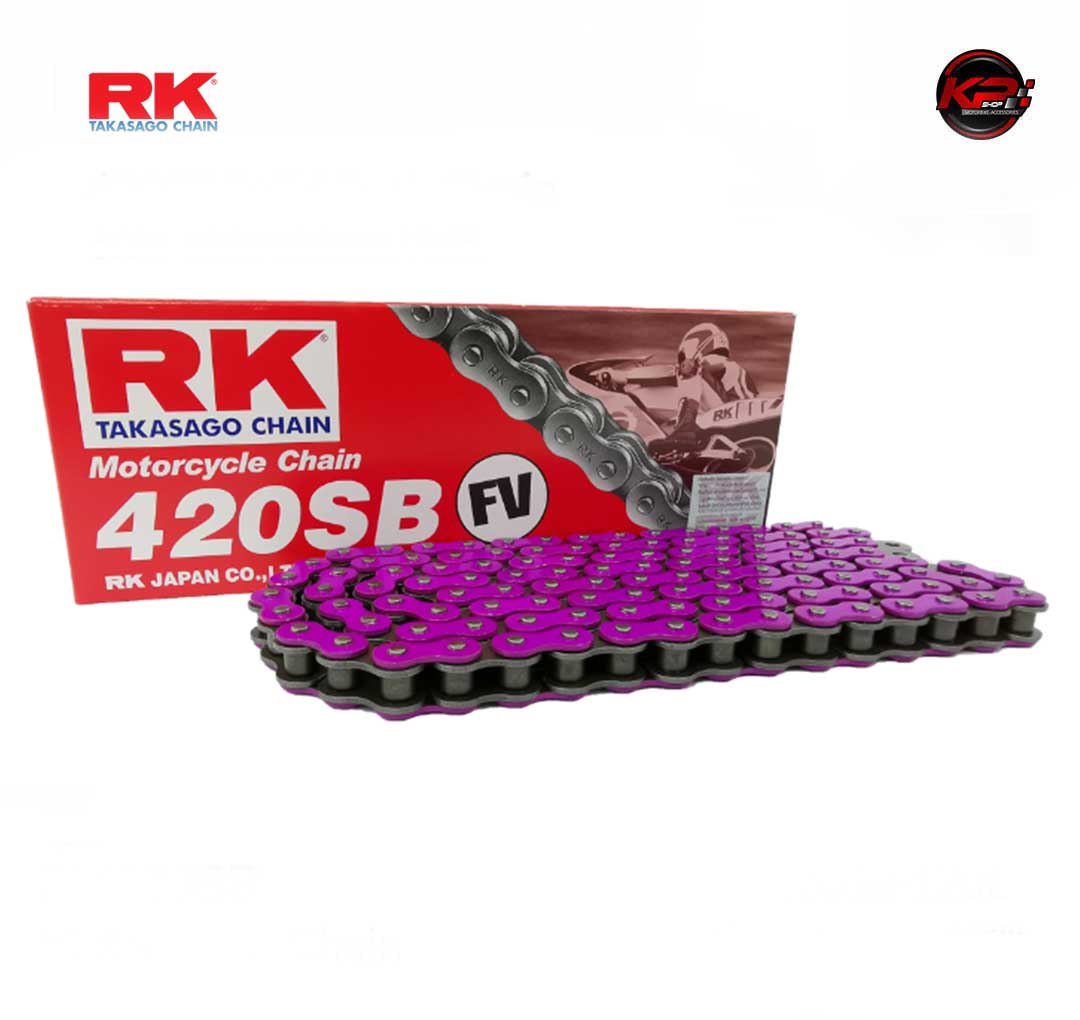 โซ่ RK สีม่วง FV420SB-120L (Violet Color Chain)