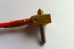 ชุดหัว Extruder พร้อม Heater และ Thermistor สำหรับ Filament 1.75