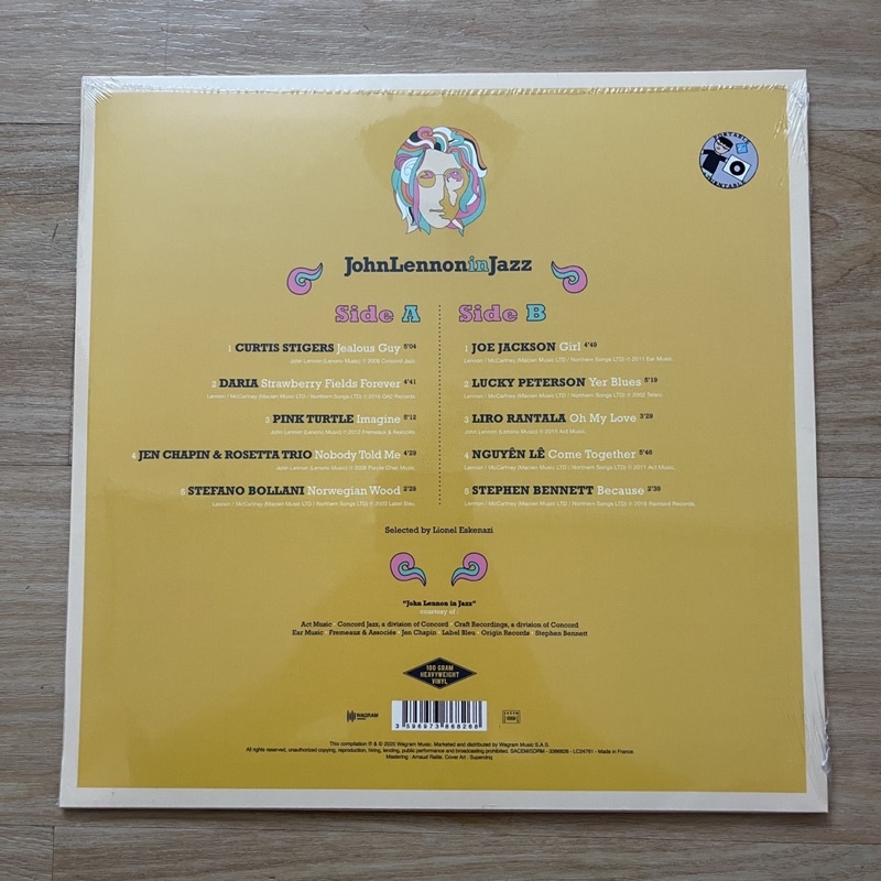 แผ่นเสียง John Lennon In Jazz - A Jazz Tribute To John Lennon แผ่นเสียงมือหนึ่ง ซีล