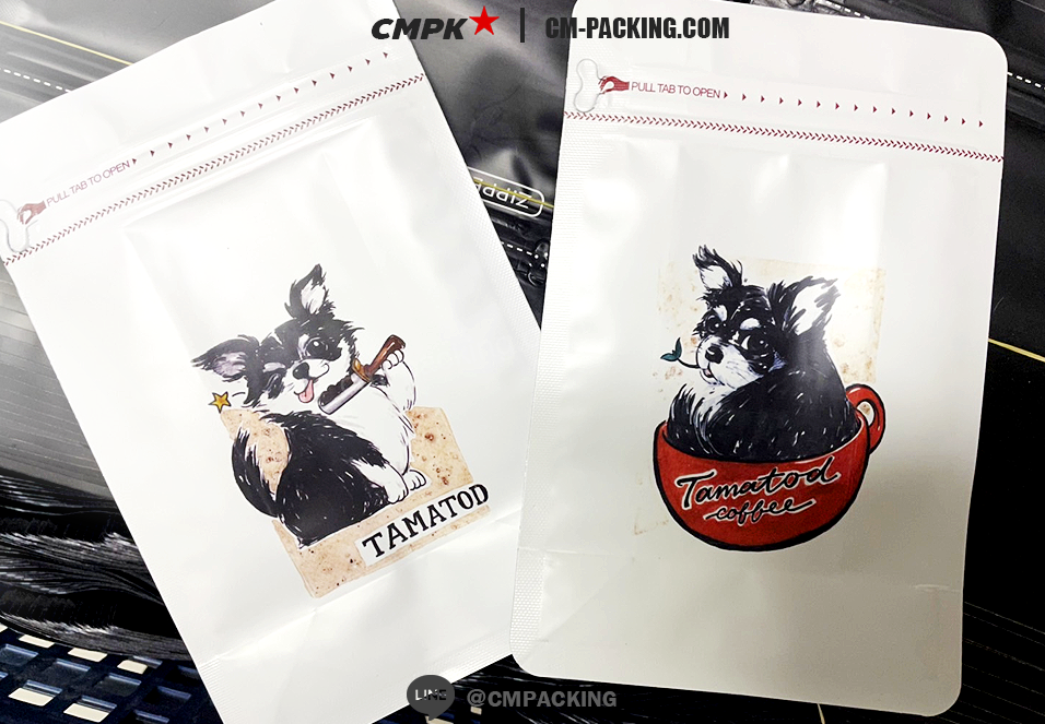 ถุงกาแฟ มีซิป มีวาล์ว (50ใบ) สำหรับบรรจุเมล็ดกาแฟ ขนาด 100กรัม-1กิโล