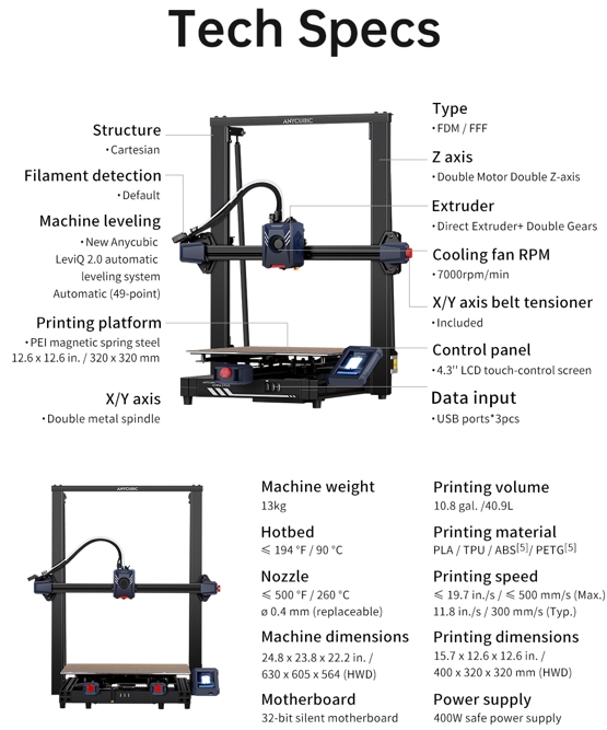 เครื่องพิมพ์ 3 มิติ (3D Printer) Anycubic Kobra 2 Plus By In2real3d