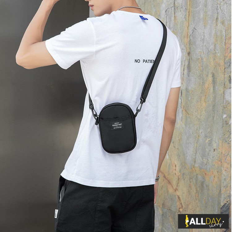 มาใหม่! NY29 กระเป๋าสะพายข้าง สีดำ สวยเท่ ผ้า Nylon กันน้ำ ผู้ชาย ผู้หญิง