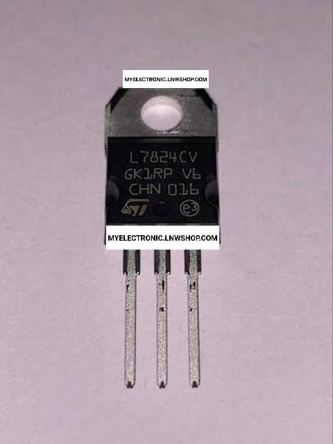 ขาย L7824CV ตัวถัง TO-220 ไอซี เร็กกูลเลเตอร์ IC REGULATOR ยี่ห้อ ST SGS-THMOSAN ราคา ตัวละ . . . หน่วย บาท