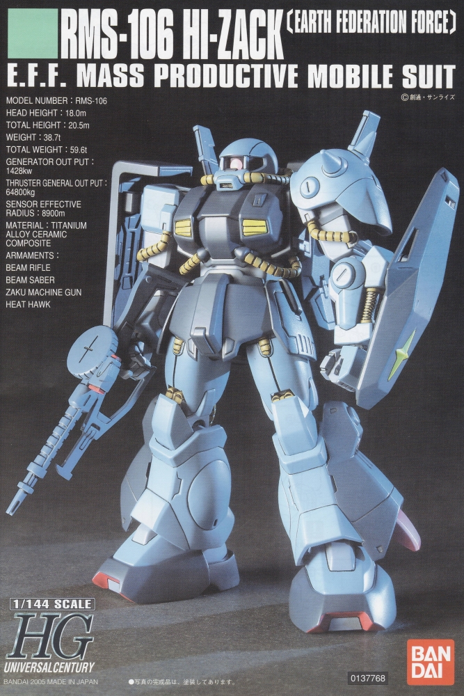 1060659 HGUC 1/144 HI-ZACK EARTH FEDERATION