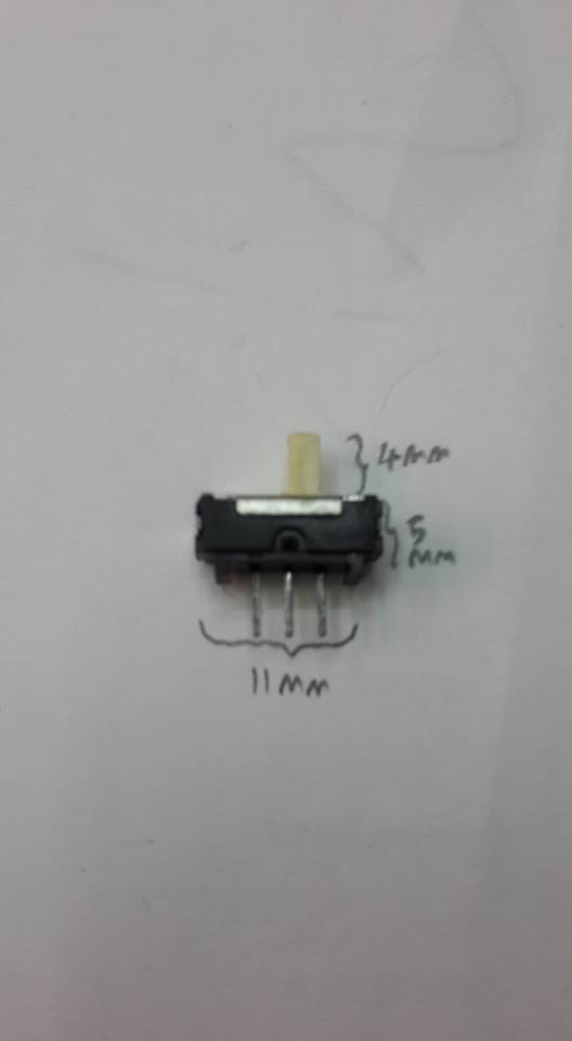 สวิทช์เลื่อน3ขา2จังหวะลงปริ้นกว้าง11mmสูง5mm(11x5มม)