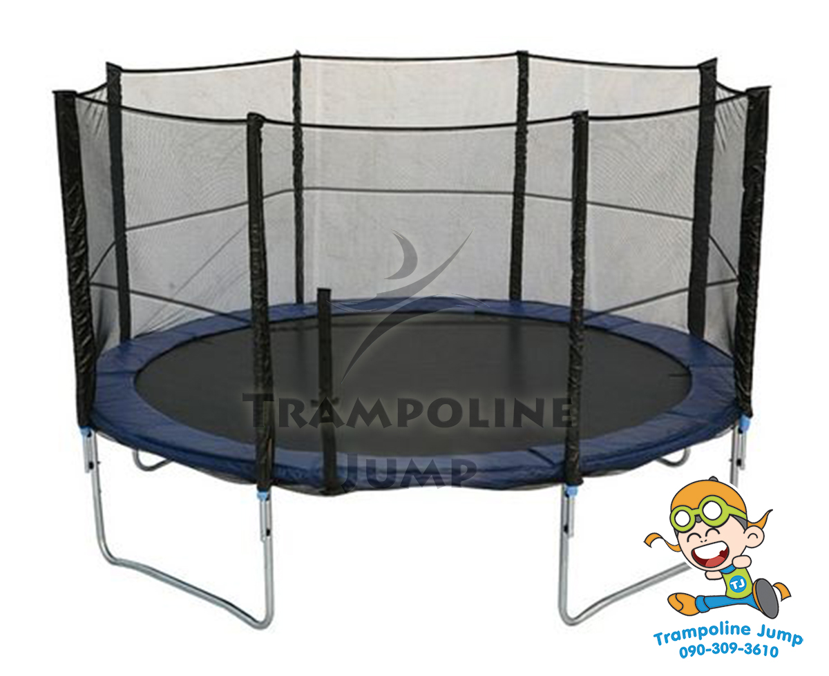 แทรมโพลีน 12 ฟุต สปริงบอร์ด trampoline เครื่องออกกำลังกายเพิ่มความสูง สำหรับ 5 คน