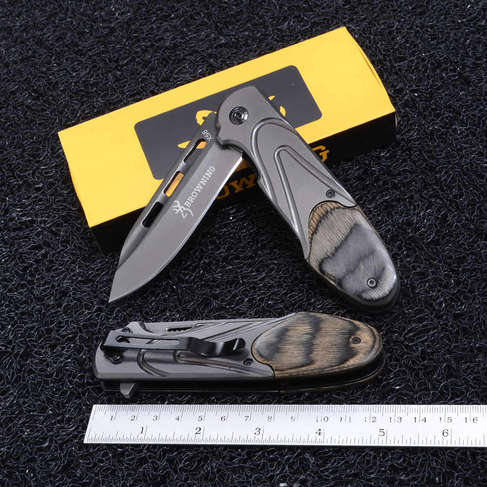 BN-22-289 มีดเดินป่า มีดพับพกพา แคมปิ้ง Browing Folding Pocket Knife 1 320 กรัม 22 cm