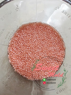เม็ดบีดส์สีพีชขนาด50กรัม รหัสสินค้า: 007215