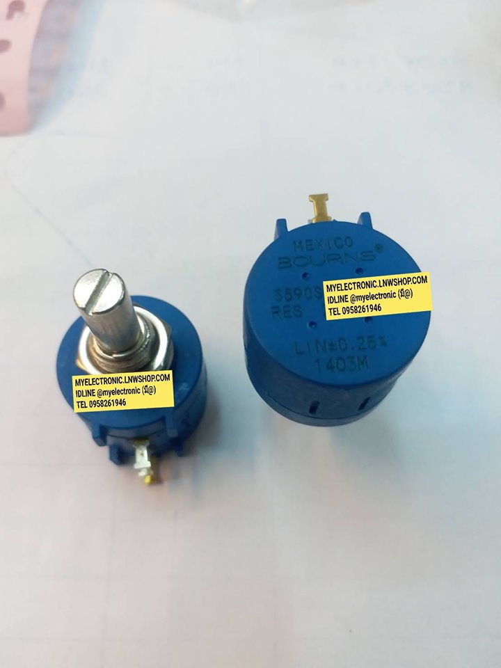 โวลุ่ม10รอบ2Kโวลุ่มรุ่น3590S-2-202L RES 2K OHMยี่ห้อBOURNSตัวสีฟ้าโวลุ่มปรับ10รอบ,โวลุ่มทดรอบ10รอบ