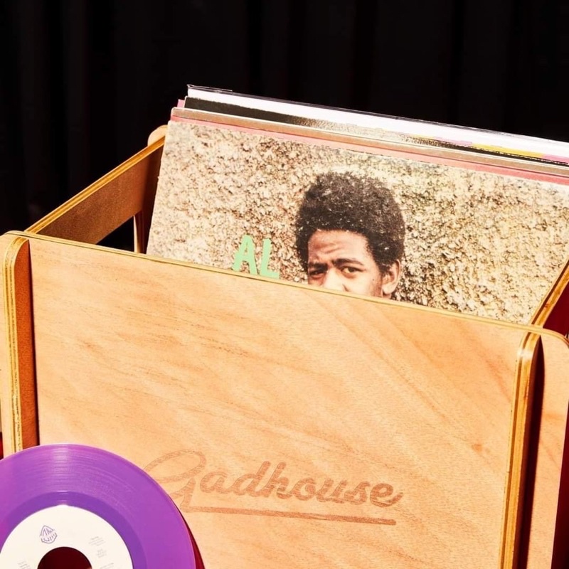 Gadhouse storage crate ลังไม้ กล่องไม้ เก็บแผ่นเสียง (สีไม้)