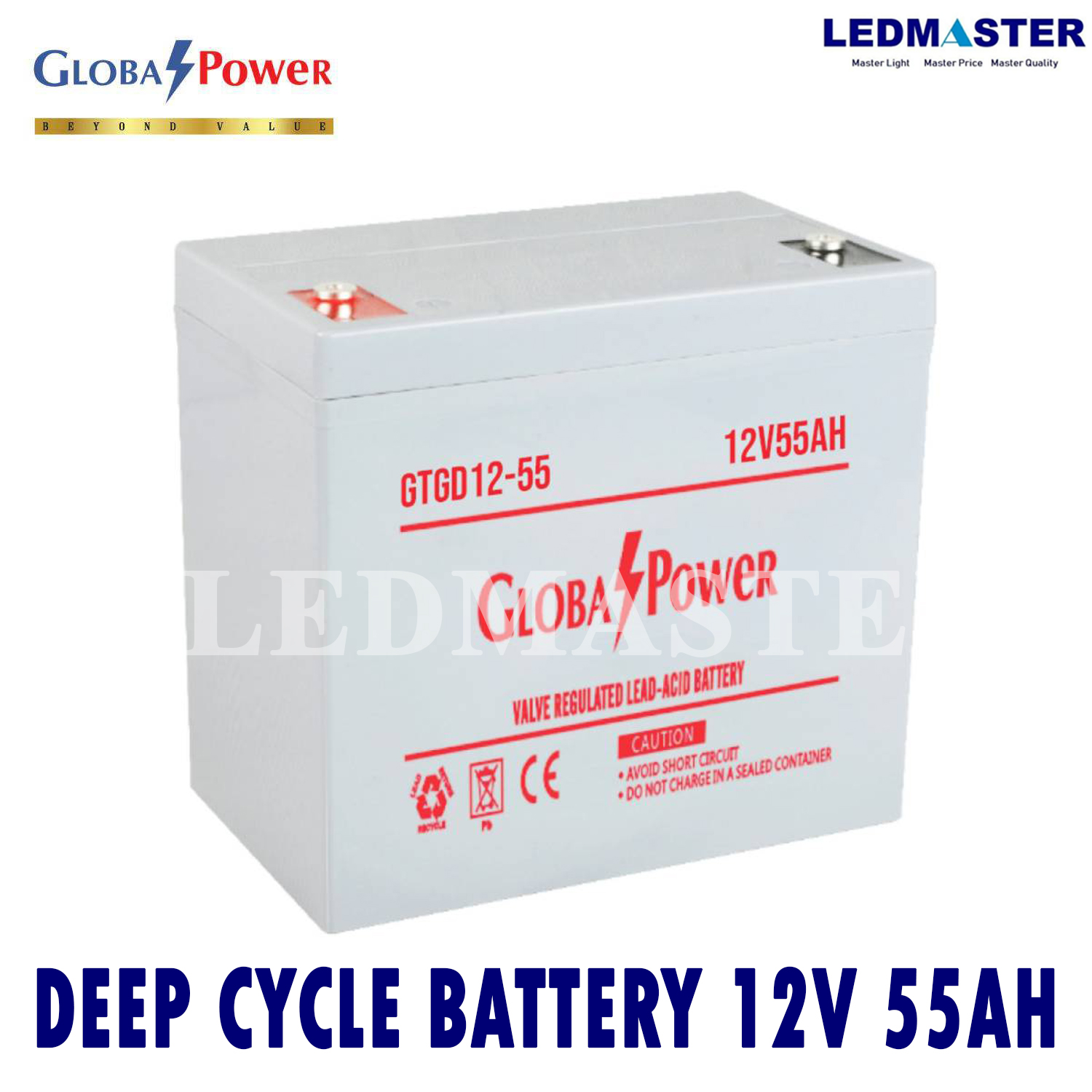 แบตเตอรี่แห้ง 12V รุ่น GTAD (12-55 AH) Battery Deep cycle เกรด A เพื่อโซล่าเซลล์