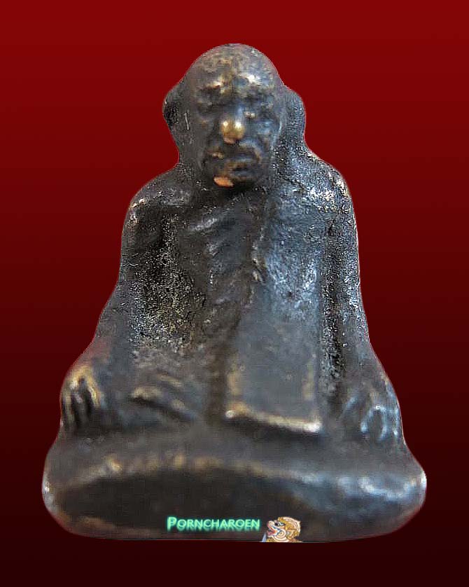 รูปหล่อโบราณ พระธรรมจารีย์ วัดขันเงิน อ.หลังสวน จ.ชุมพร ปี พ.ศ.2489 เนื้อทองผสม