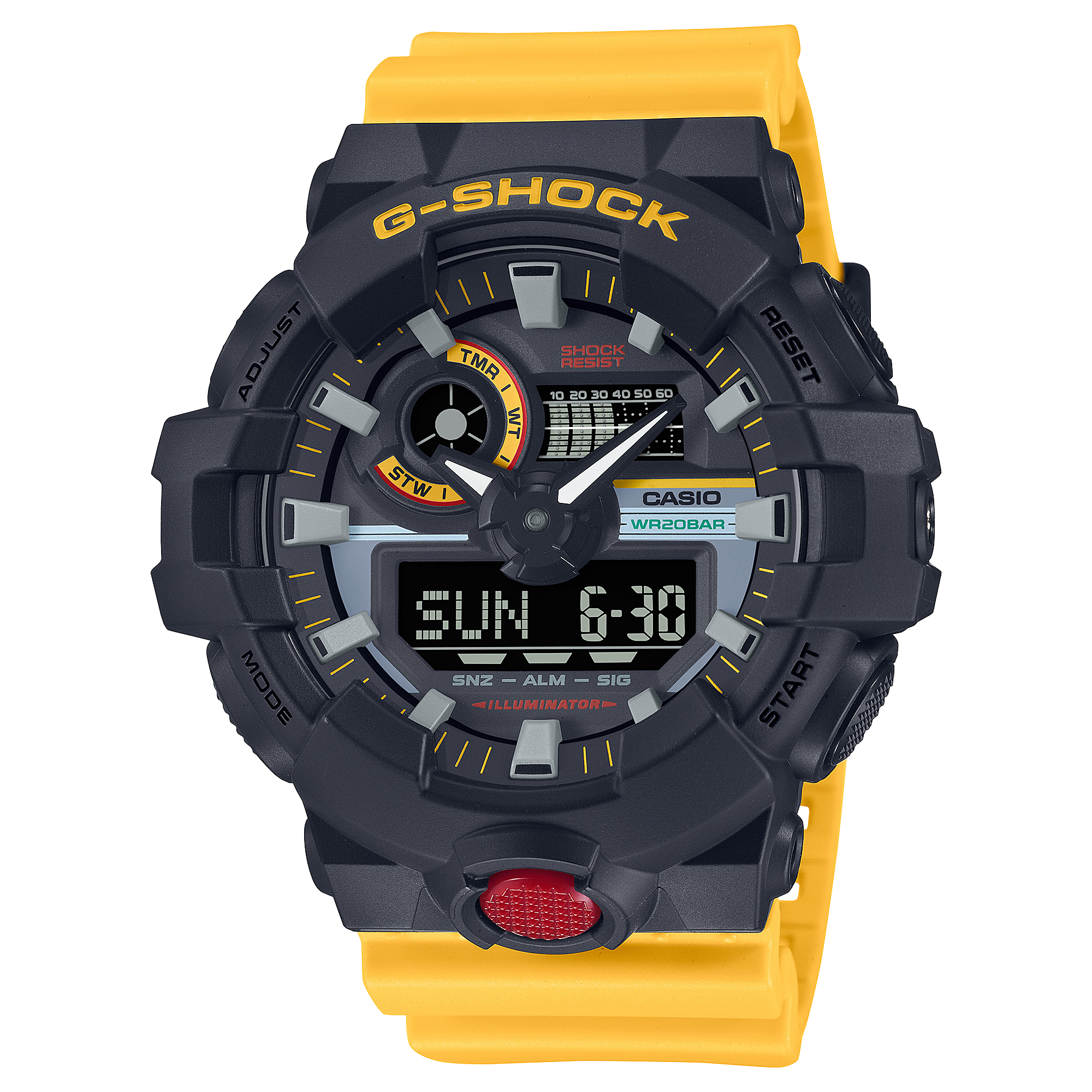 GA-700MT-1A9 | อะนาล็อก-ดิจิตอลมาตรฐาน | ซีรีส์ 700 | G-SHOCK | นาฬิกา | CASIO