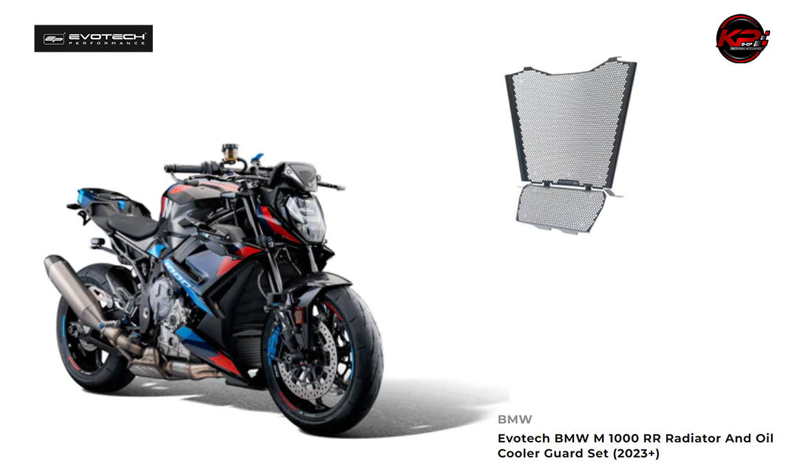 การ์ดหม้อน้ำ Radiator And Oil Cooler Guard Set EVOTECH FOR BMW M1000RR / M1000R (2023-2025)