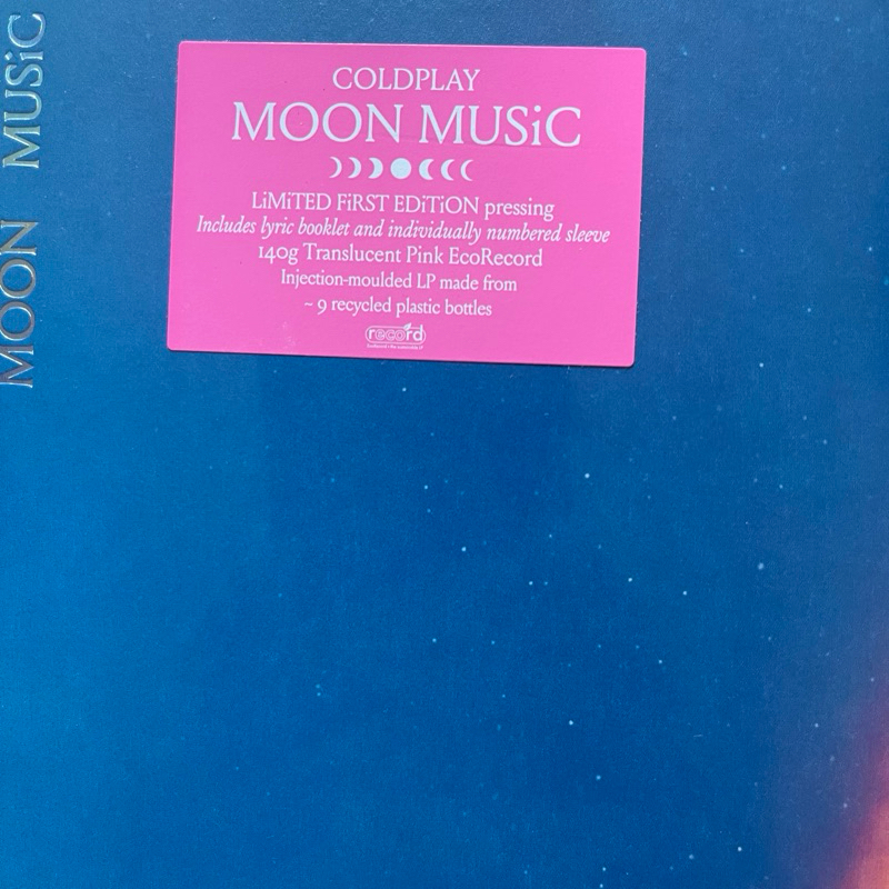 แผ่นเสียง Coldplay - Moon Music ,Vinyl, LP, Album,(Translucent Pink LP) ,มือหนึ่ง ซีล