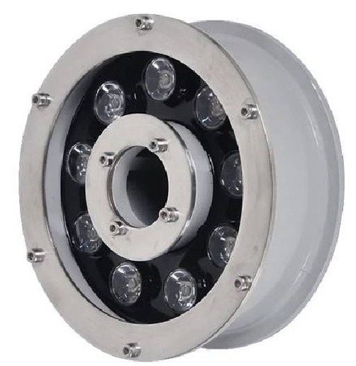 โคมไฟใต้น้ำ ไฟสระว่ายน้ำ led 12V-24V รูปทรงวงเเหวนโดนัท เเสงขาว / วอร์มไวท์ / เปลี่ยนสี RGB ใช้เป็นไฟสระน้ำ ไฟใต้น้ำ ไฟส่องน้ำพุ ไฟฝังพื้น