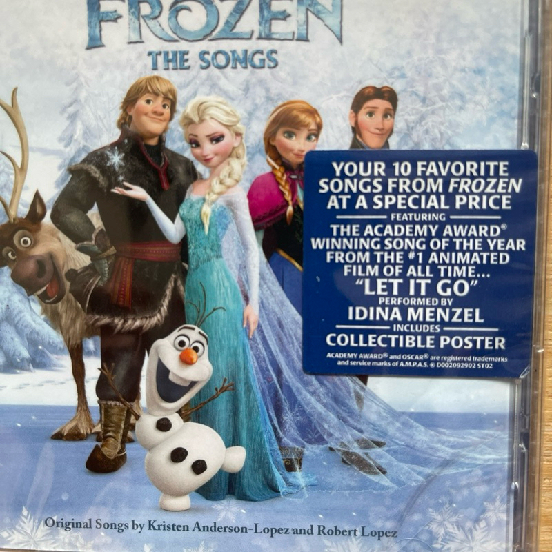 CD ซีดีเพลง Kristen Anderson-Lopez - Frozen The Songs ,CD, Album มือหนึ่ง ซีล