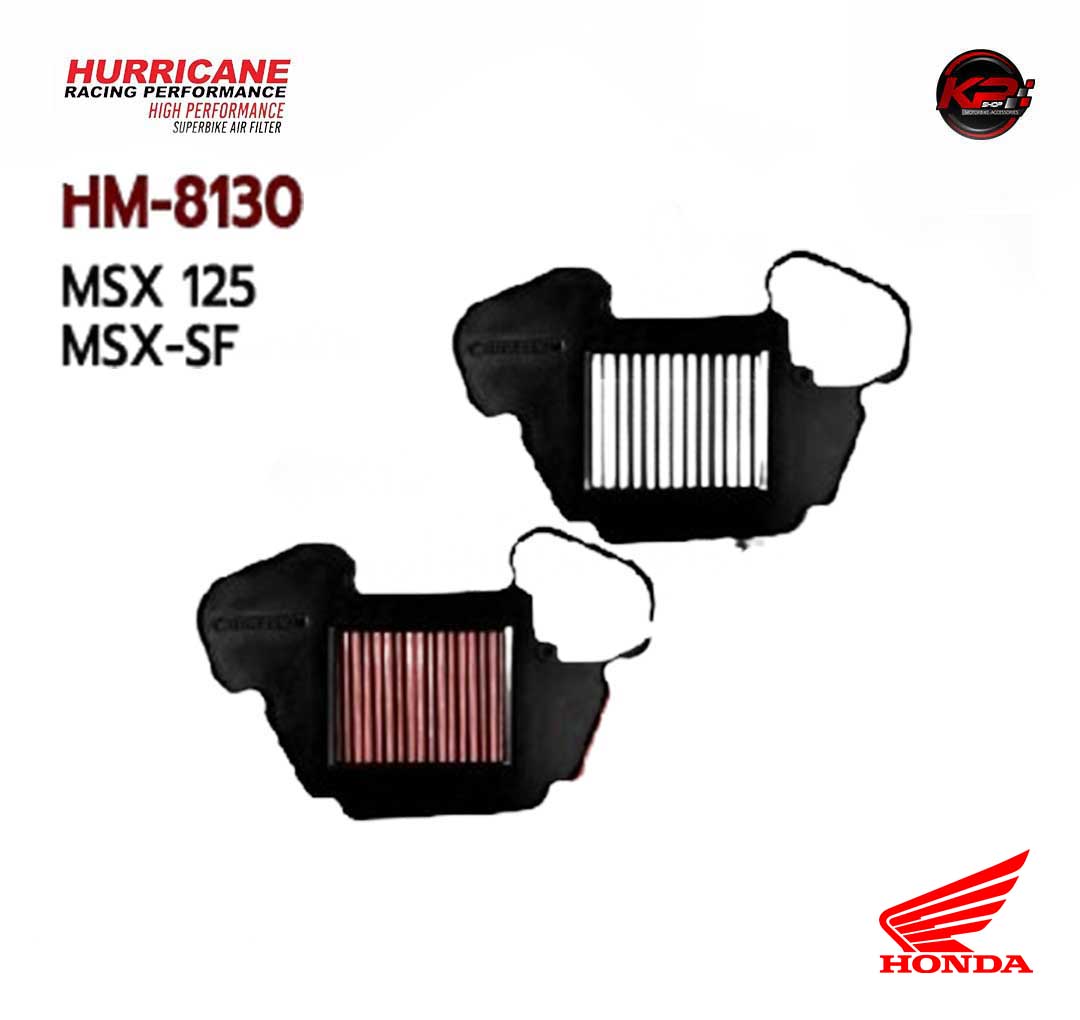 กรองอากาศ HURRICANE FOR HONDA MSX / MSX SF (STANLESS) HM8130