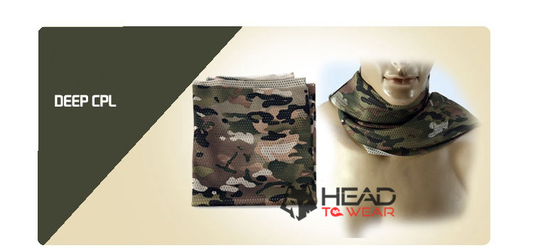 ผ้าพันคอทหาร Military Scarf : Army Black รหัส SC008
