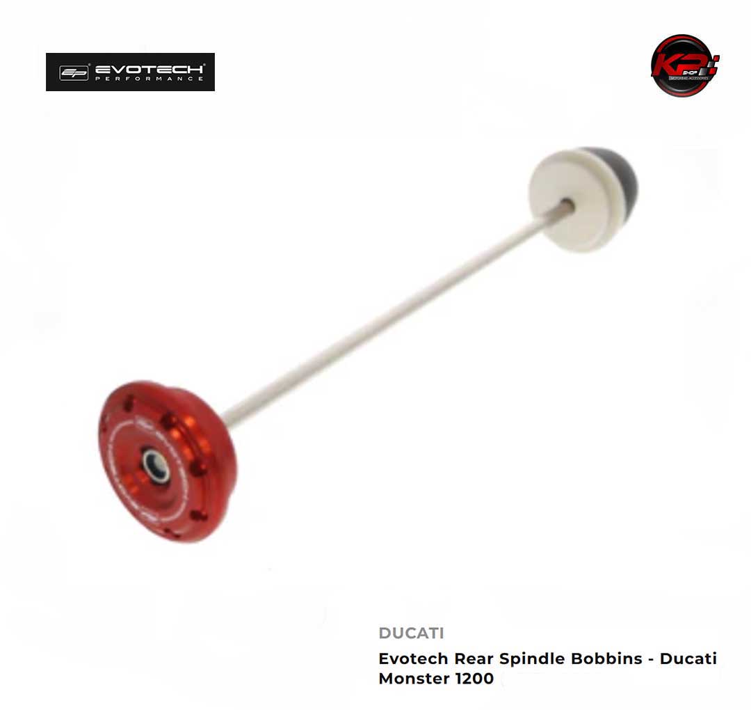 กันล้มหลัง Evotech Rear Spindle Bobbins - Ducati Monster 1200