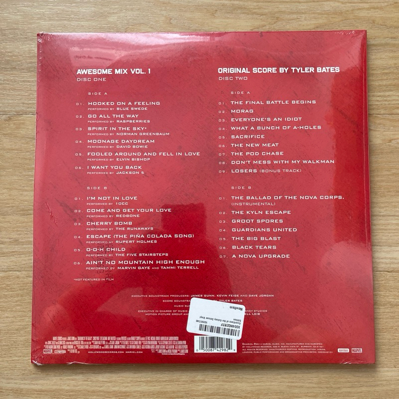 แผ่นเสียง Guardians of The Galaxy Deluxe vinyl Edition ,2 × Vinyl, LP, Compilation ,USA มือหนึ่ง ซีล