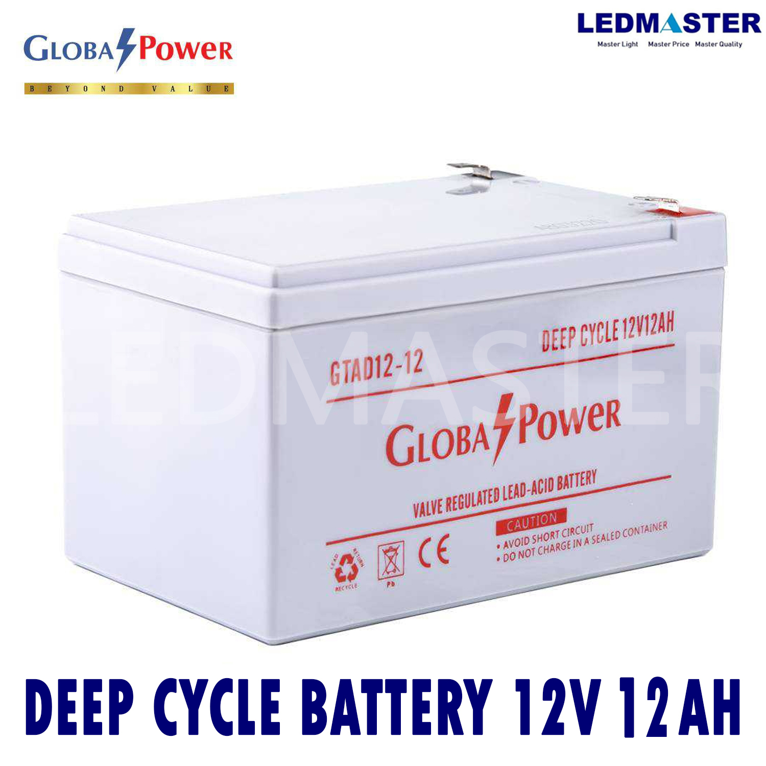 แบตเตอรี่แห้ง 12V รุ่น GTAD (12-12 AH) Battery Deep cycle เกรด A เพื่อโซล่าเซลล์