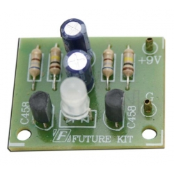 ชุดลงปริ้นแล้วFA134วงจรไฟกระพริบLED2สี1ดวง(ประกอบลง PCBแล้ว)