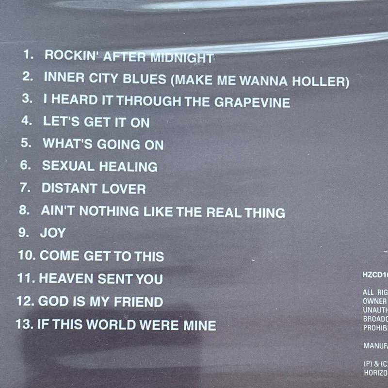 แผ่น CD Marvin Gaye - Let's Get It On แผ่นแท้ ใหม่ ซีล