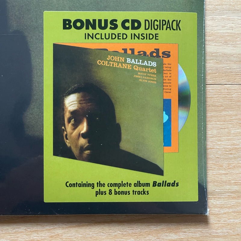 แผ่นเสียง The John Coltrane Quartet - Ballads, Vinyl, LP, Album, **Limited Edition+ Bonus CD มือหนึ่ง ซีล