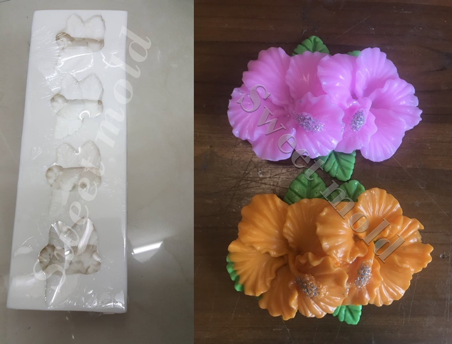 แม่พิมพ์ชบา4ช่อง 130กรัม รหัสสินค้า: 006251