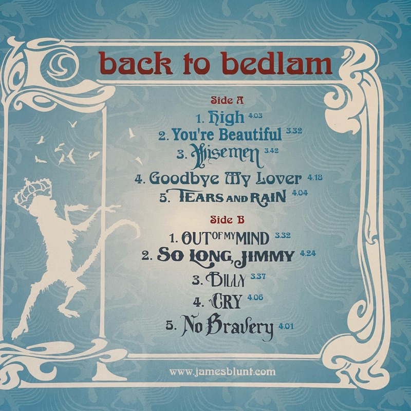 แผ่นเสียง JAMES BLUN - BACK TO BELDAM (20TH Anniversary Edition ) Recycle Red Vinyl มือหนึ่ง ซีล