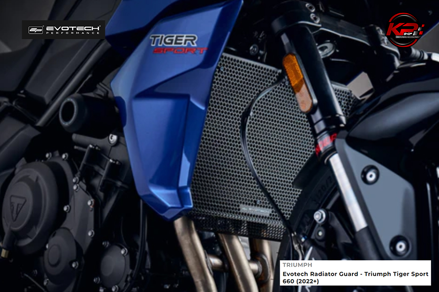 การ์ดหม้อน้ำ Evotech Radiator Guard - Triumph Tiger Sport 660 (2022+)