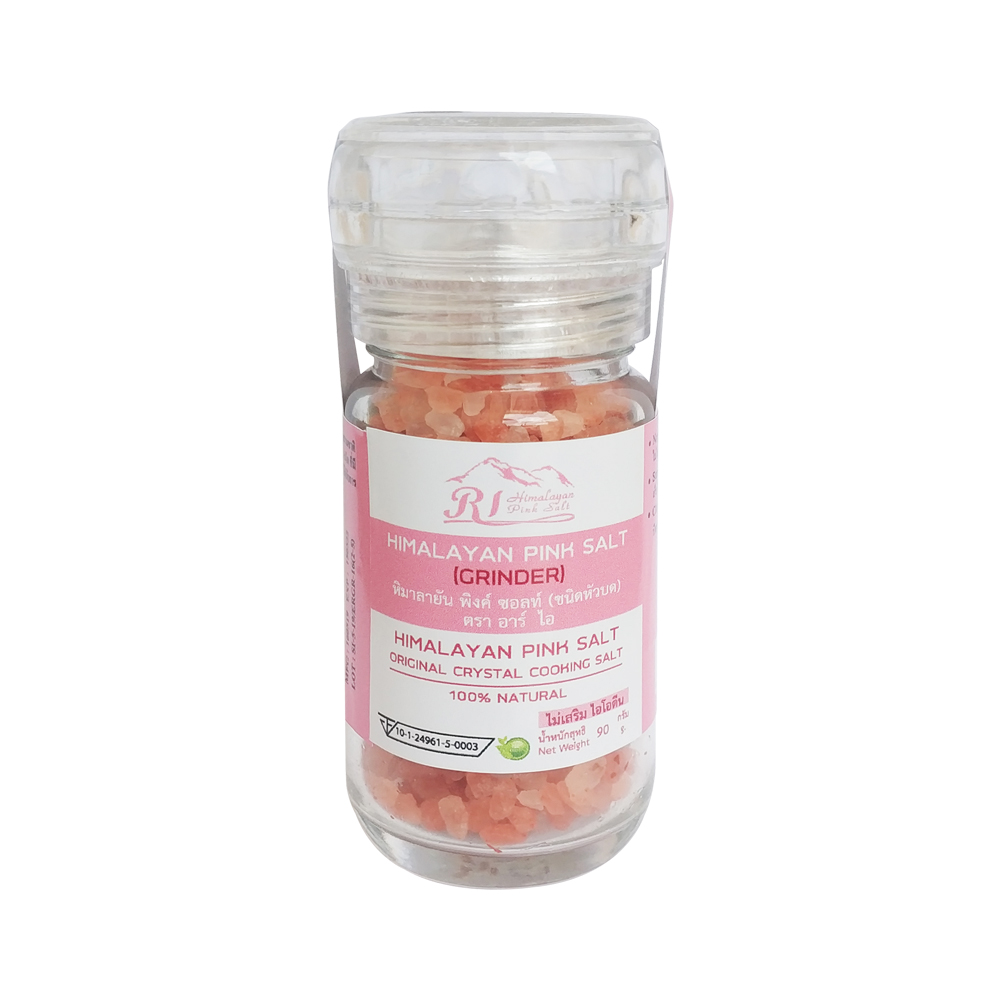 เกลือชมพู อาร์ ไอ หิมาลายัน พิ้งค์ ซอลท์ ชนิดขวดหัวบด ขนาด 90 g.