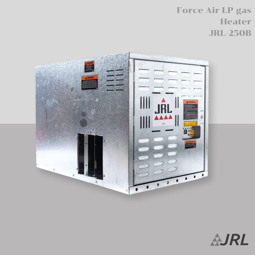 JRL-250B เครื่องกกลูกไก่ เครื่องเป่าลมร้อน อัตโนมัติ Force Air LP gas Heater( automatic Digital Controller)