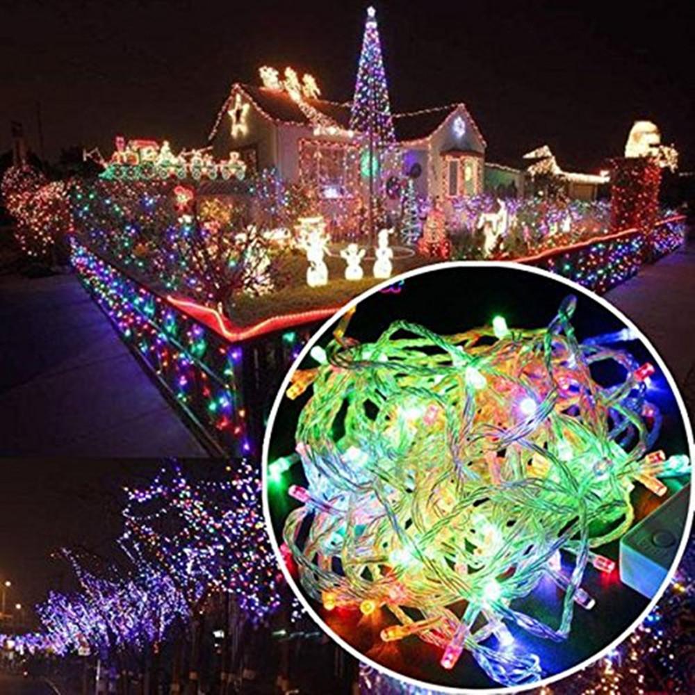ราคาส่ง ไฟคริสมาส ไฟประดับ เเสงสลับสี RGB ยาวพิเศษ 100 เมตร 1000LED ไฟตกแต่งห้อง อาคารบ้านเรือน โรงแรม รีสอร์ท สวน ต้นไม้ รุ่น เเสง warmwhite เเบบไฟกระพริบ จำนวน 1 ชิ้น