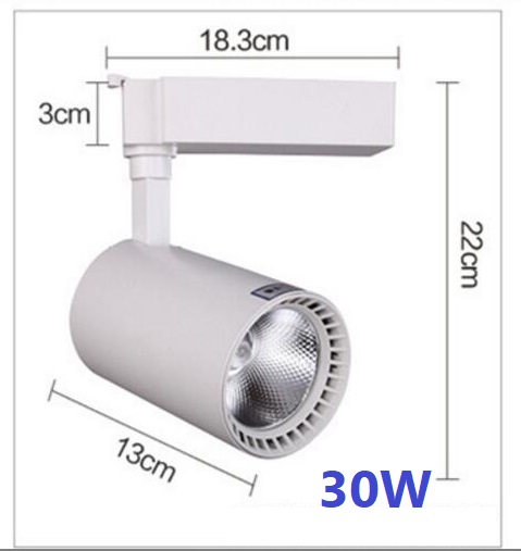 โคมไฟแทรกไลท์ LED Tracklight Chip COB 30W Body white