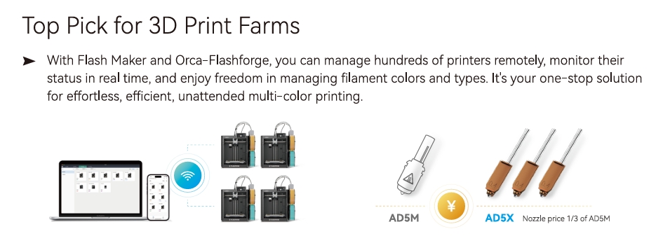 เครื่องพิมพ์ 3 มิติ (3D Printer) Flashforge AD5X by In2Real3d