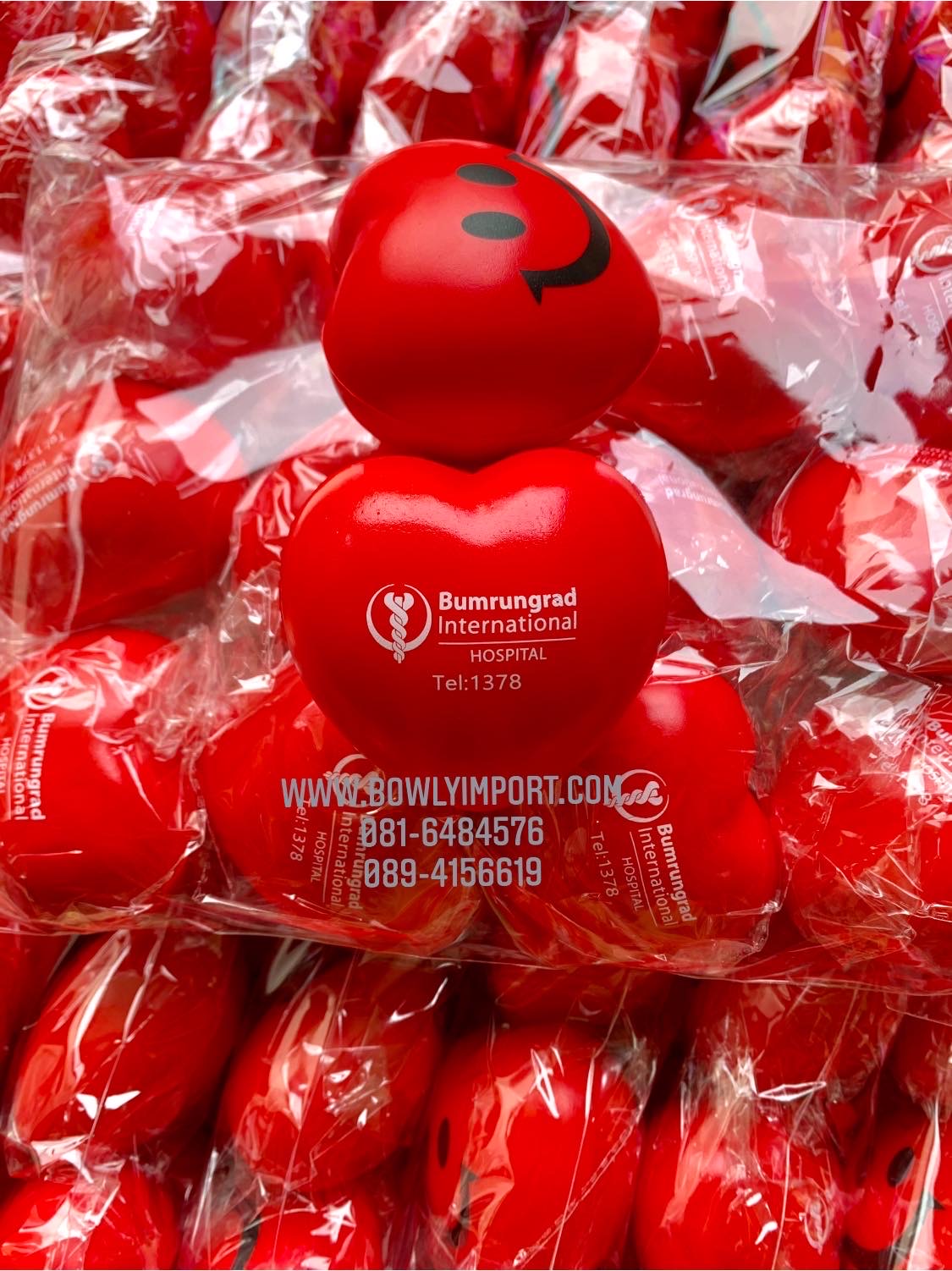 ผลิตลูกบอลบีบ บริหารมือ พร้อมโลโก้